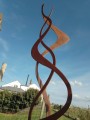 Natural Rhythm Sculpture - rusty