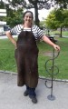 Kathie's treble clef sculpture